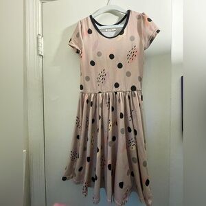 Dot dot smile cap sleeve dress
